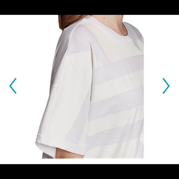 White cropped adidas shirt size XL - Picture 2 of 10